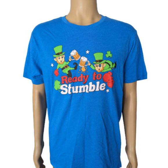 Main and Local Blue Ready to Stumble Graphic T-Shirt L - Picture 2 of 7